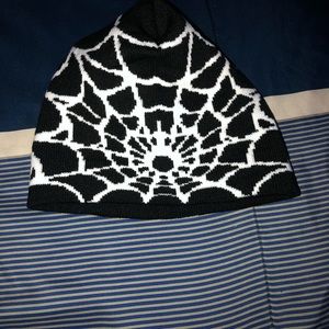 spider web beanie
